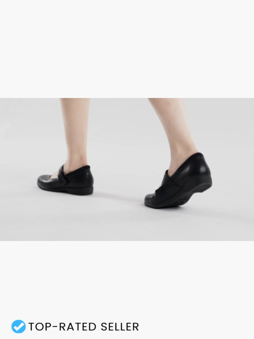 Comfortable Ballet Mary Jane Flats with Adjustable Ankle Strap - Picture 7 of 7
